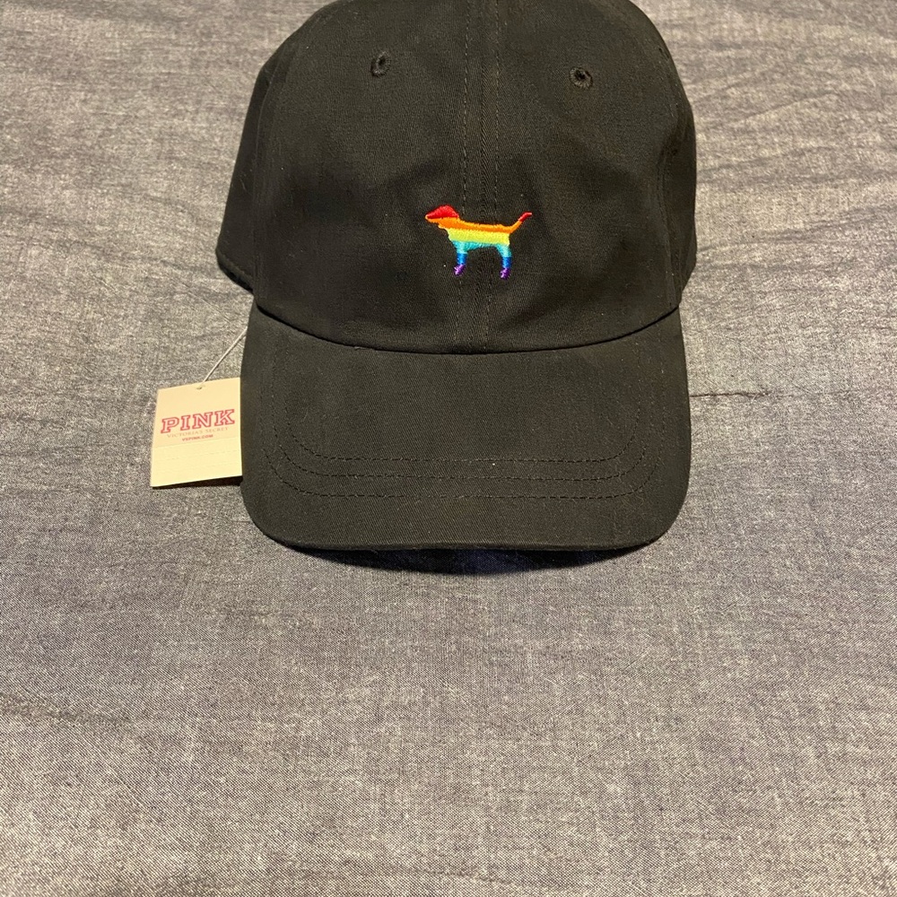 Black Cap with Rainbow Dog Logo